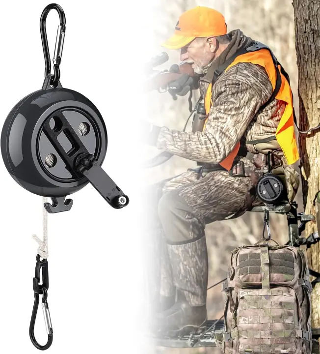 Treestand Retractable Bow & Gear Hoist — 33 ft Retractable Reel